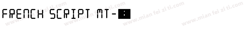 French Script MT字体转换